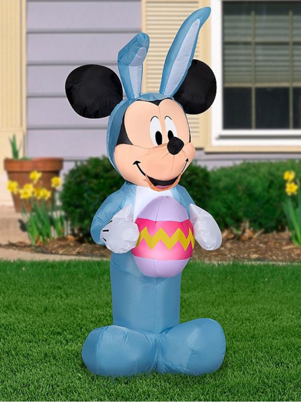 Gemmy Disney's Inflatable Mickey Mouse Bunny Outdoor Inflatable